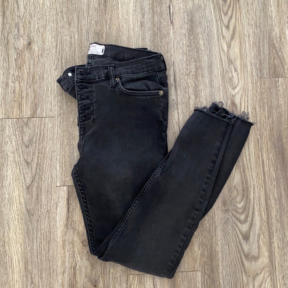 Free people raw gem skinny jeans